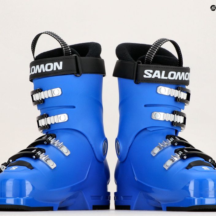 Дитячі гірськолижні черевики Salomon S Race 60 T L гоночні сині/білі/синій 13
