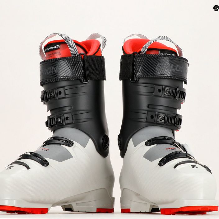 Чоловічі гірськолижні черевики Salomon S Pro Supra Boa 120 сіра аврора/чорний/червоний 13