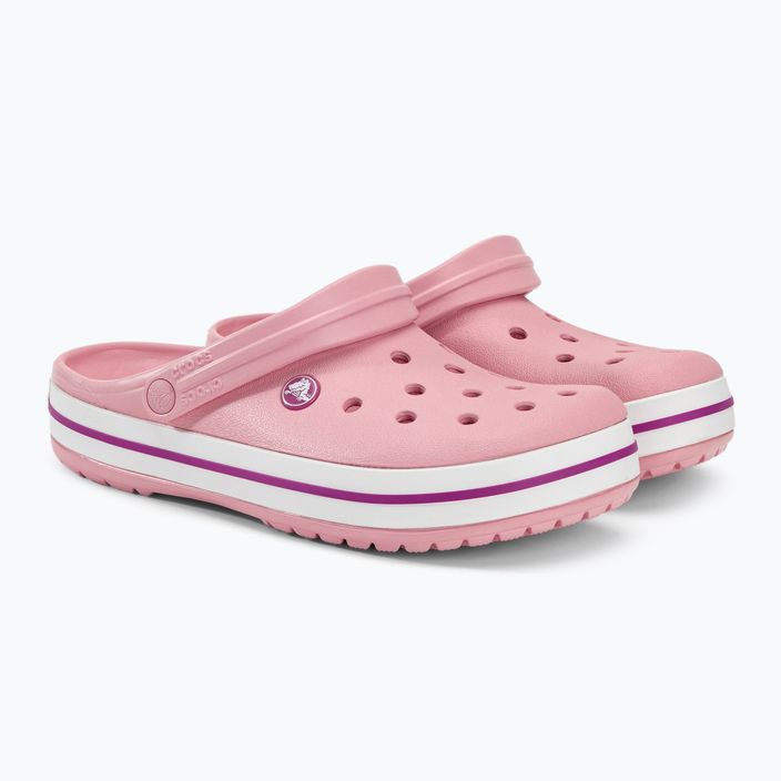 Шльопанці Crocs Crocband pearl pink/wild orchid 5