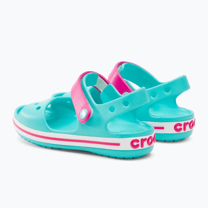 Босоніжки дитячі Crocs Crockband Kids Sandalo pool/candy pink 3