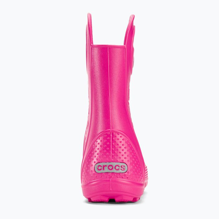 Crocs Handle Rain Boot Kids цукерково-рожеві веллінги 7