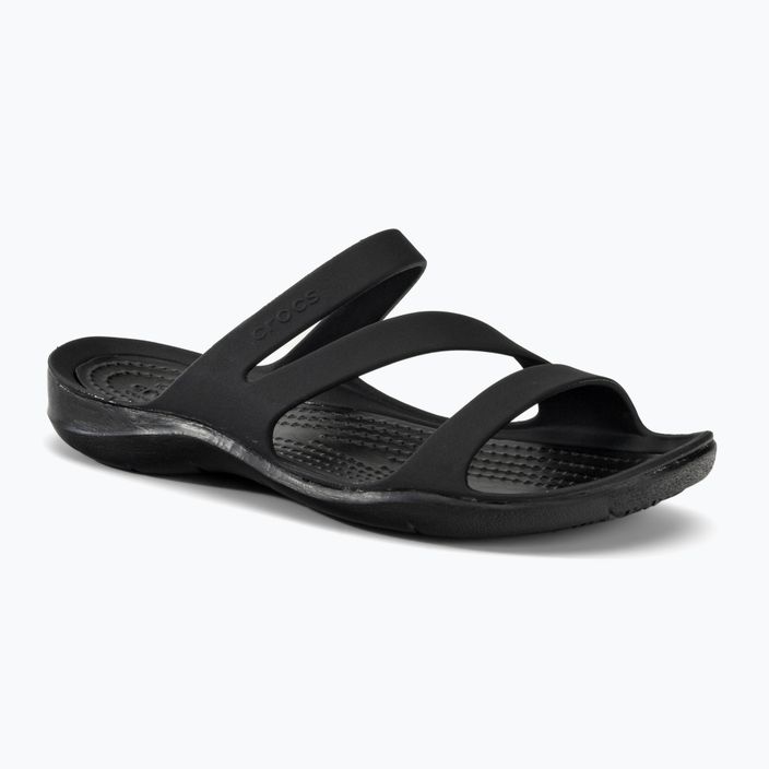 Шльопанці жіночі Crocs Swiftwater Sandal W black/black