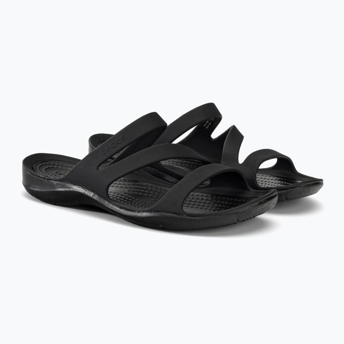 Шльопанці жіночі Crocs Swiftwater Sandal W black/black 4