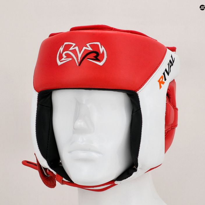 Шолом боксерський Rival Amateur Competition Headgear red/white 12