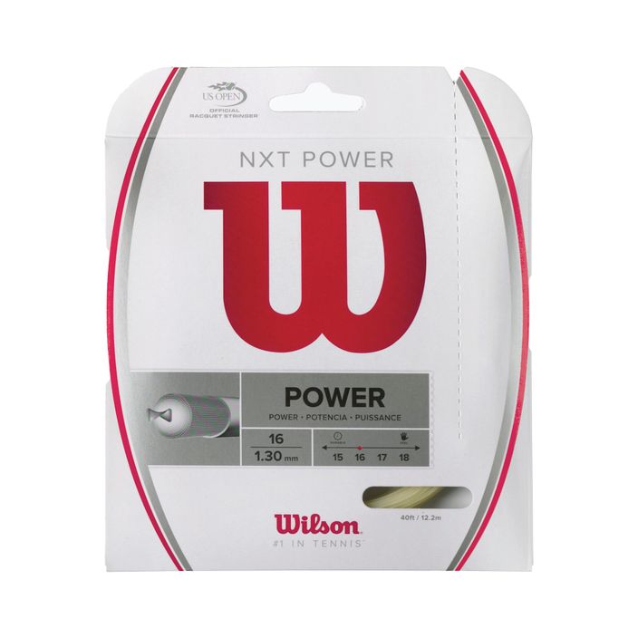 Тенісна струна Wilson Nxt Power 16 12,2 m біла WRZ941600