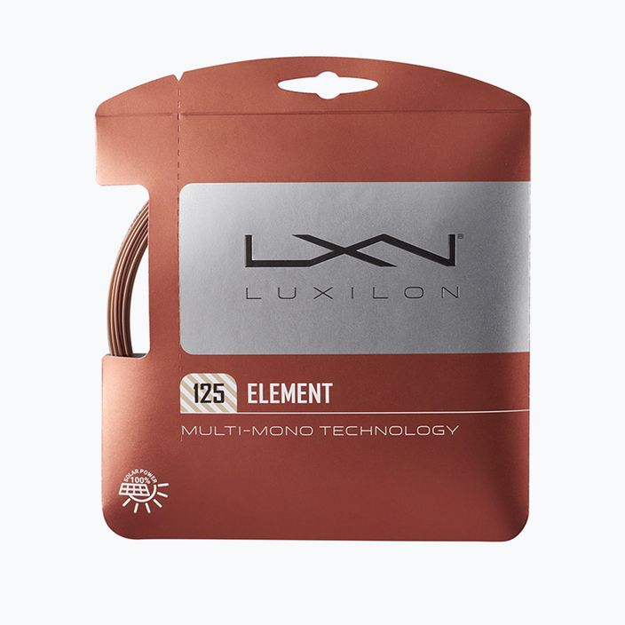 Тенісна струна Luxilon Element 125 Set 12,2 m коричнева WRZ990105+
