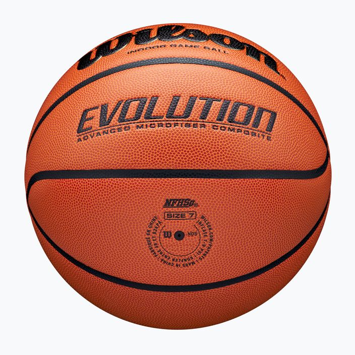 М'яч баскетбольний Wilson Evolution brown розмір 6 5