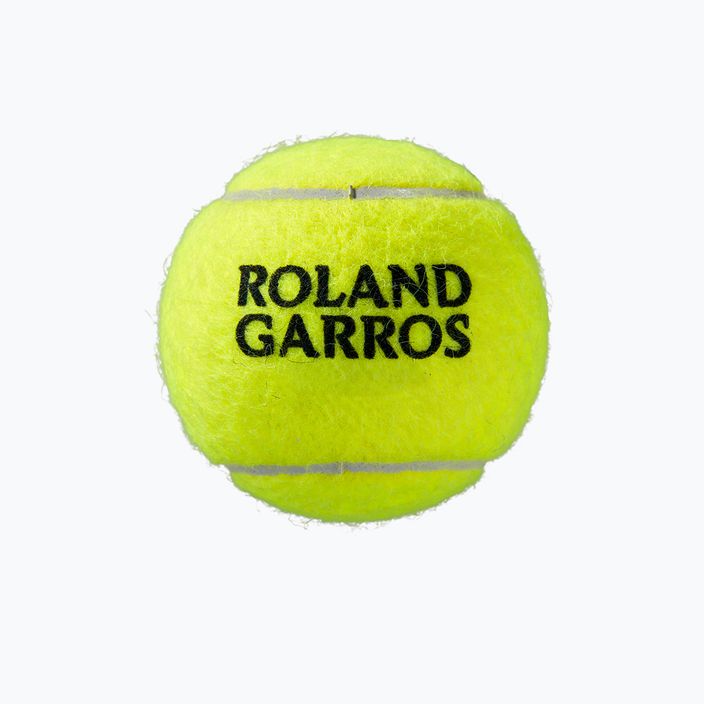 М'ячі тенісні Wilson Roland Garros All Ct 4 Ball 2Pk 8 шт. жовті WRT116402 3