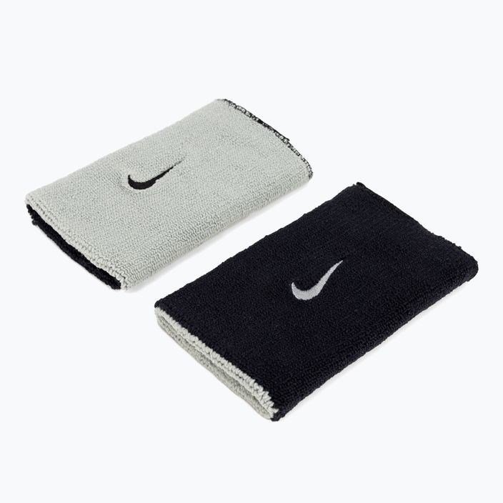 Напульсники Nike Dri-Fit Doublewide Wristbands Home And Away 2 шт. чорні NNNB0-022