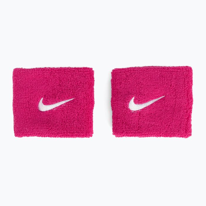 Напульсники Nike Swoosh Wristbands 2 шт. темно-рожеві NNN04-639 2