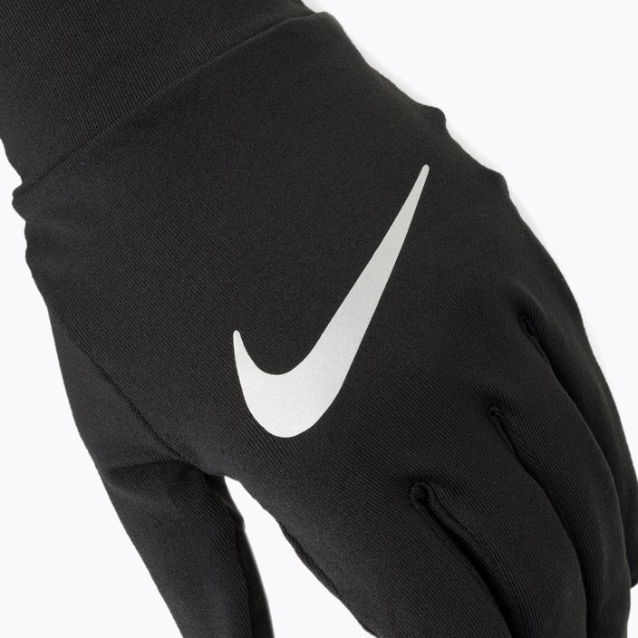 Рукавички для бігу чоловічі Nike Accelerate RG black/black/silver 4