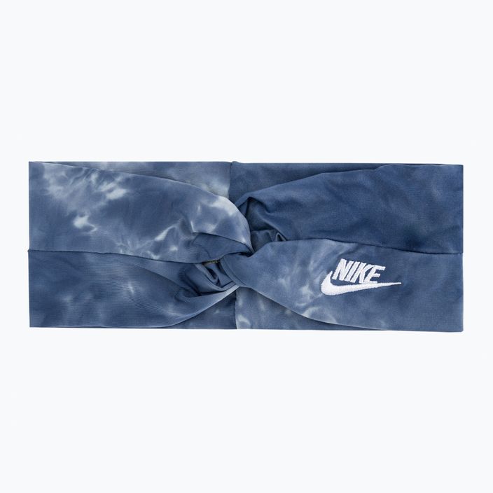 Пов'язка на голову Nike Twist Knot Headband Tie Dye блакитна N1008232-421 2