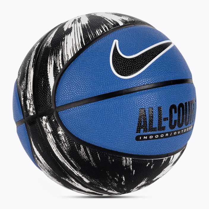 Баскетбольні кросівки Nike Everyday All Court 8P Graphic Deflated star сині/чорні/білі/чорні розмір 7 2