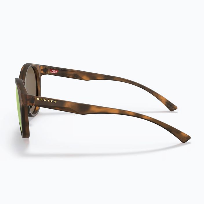 Сонцезахисні окуляри Oakley Spindrift матово-коричневі черепахові/призмові з рожевого золота 3