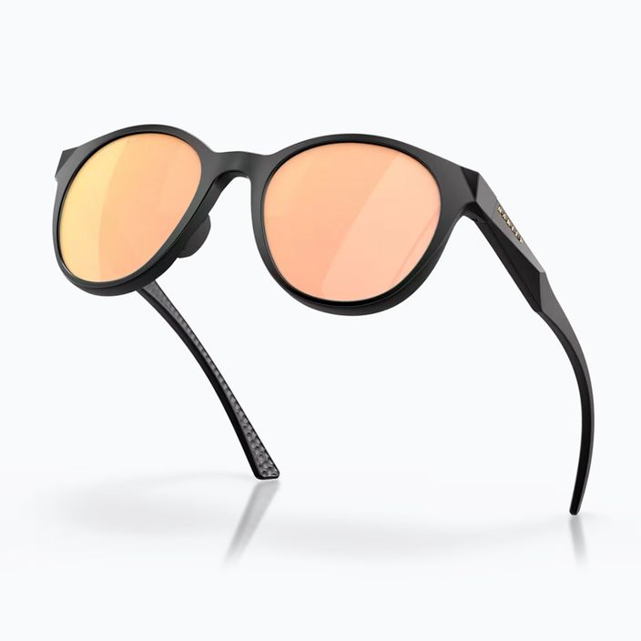 Поляризовані сонцезахисні окуляри Oakley Spindrift матовий чорний/призм рожеве золото 4