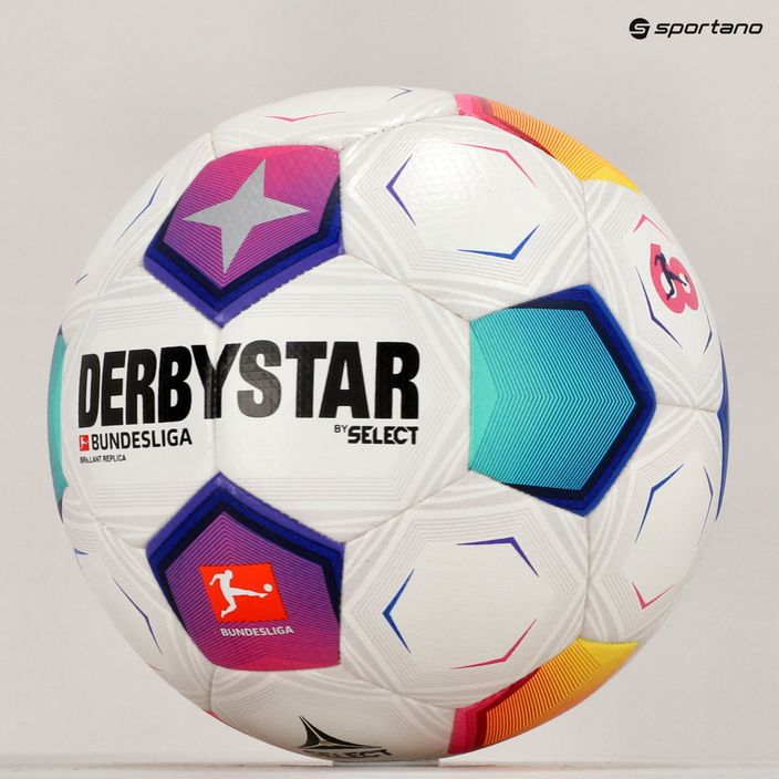 Футбольний м'яч Derbystar Бундесліги Brillant Replica v23 різнокольоровий розмір 4 5