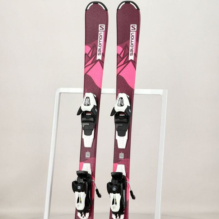Дитячі гірські лижі Salomon Lux Jr S+C5 bordeau/pink 12