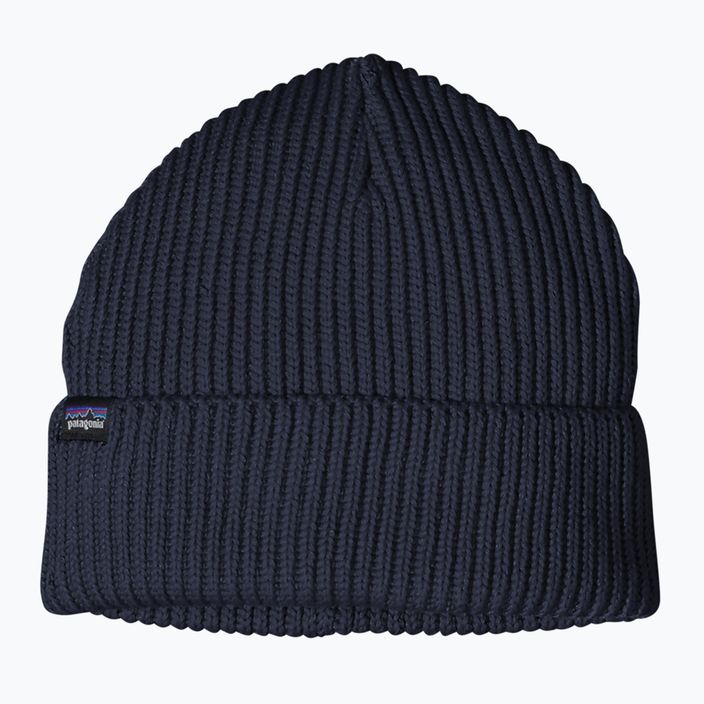 Зимова шапка Patagonia Fishermans Rolled Beanie темно-синя