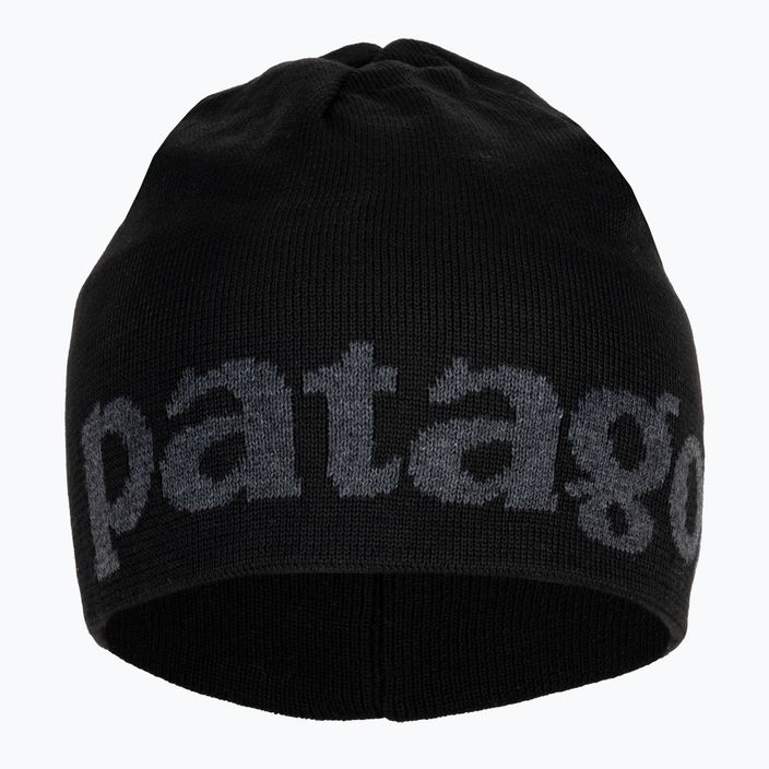 Шапка трекінгова Patagonia Beanie logo belwe / black 2