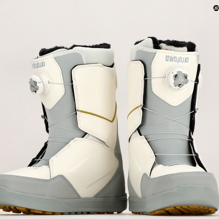 Жіночі сноубордичні черевики ThirtyTwo Lashed Double Boa W'S '23 білий/сірий 7