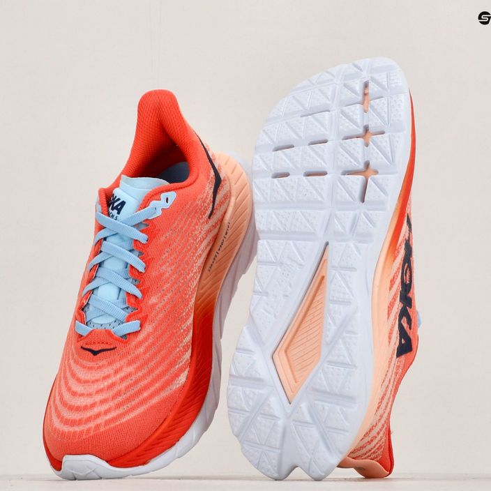 Кросівки для бігу жіночі HOKA Mach 5 camellia/peach perfait 13
