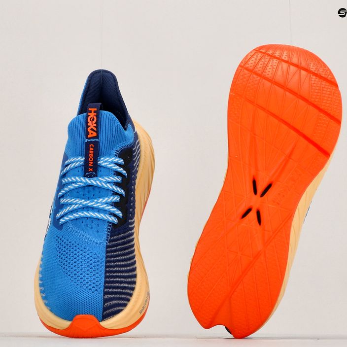 Кросівки для бігу чоловічі HOKA Carbon X 3 coaсталь sky/bellwether blue 22
