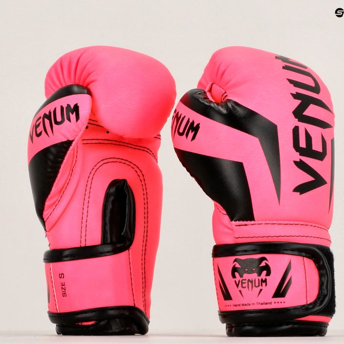 Рукавиці боксерські дитячі Venum Elite Boxing fluo pink 11