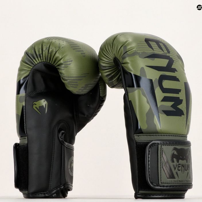 Рукавиці боксерські Venum Elite khaki camo 11