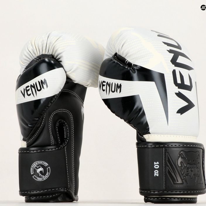 Рукавиці боксерські Venum Elite white/camo 11