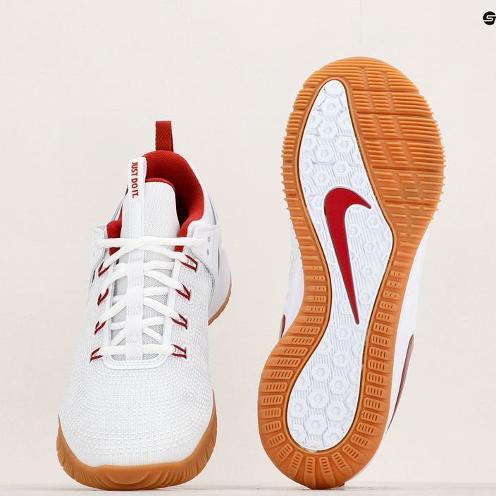 Волейбольні кросівки Nike Air Zoom Hyperace 2 LE білі/командні малинові білі 8