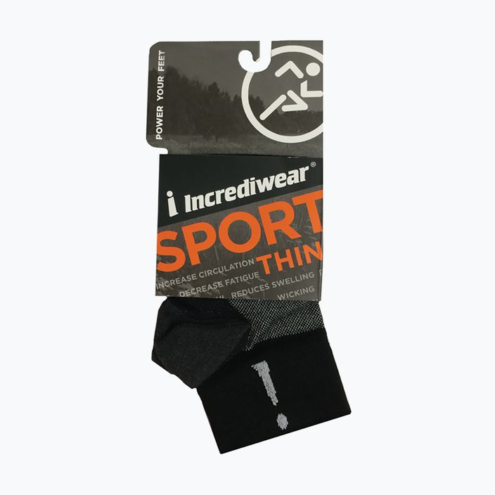 Шкарпетки компресійні Incrediwear Sport Thin чорні BP202 3