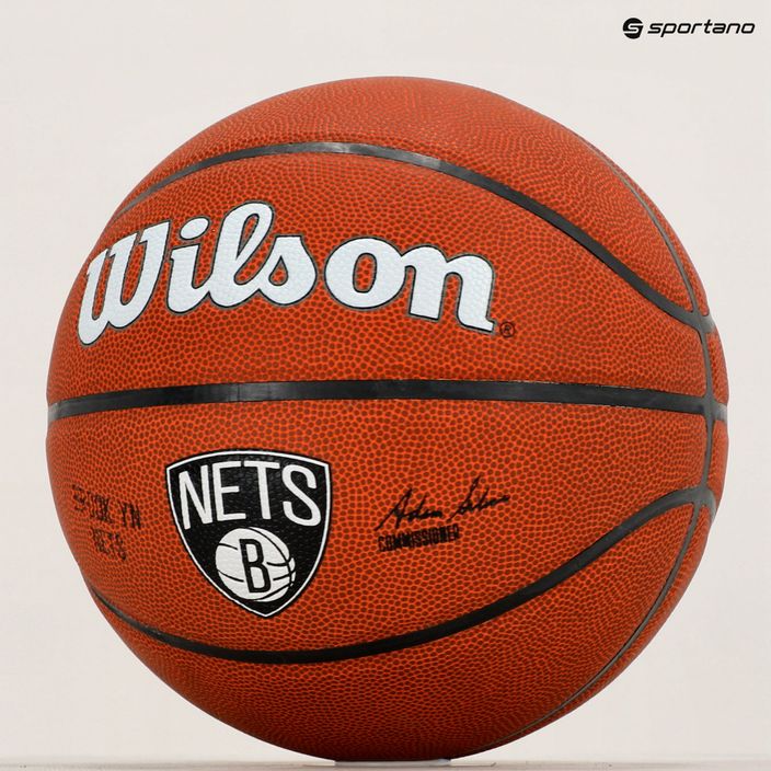 М'яч баскетбольний  Wilson NBA Team Alliance Brooklyn Nets WTB3100XBBRO розмір 7 6