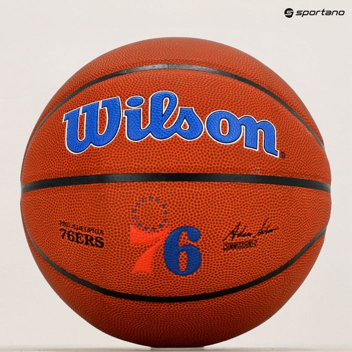 М'яч баскетбольний  Wilson NBA Team Alliance Philadelphia 76ers WTB3100XBPHI розмір 7 6