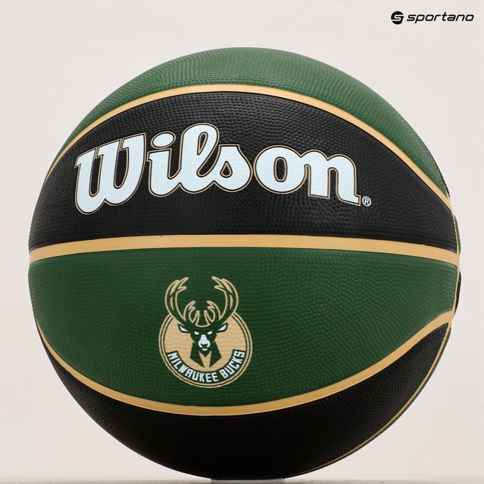 М'яч баскетбольний  Wilson NBA Team Tribute Milwaukee Bucks WTB1300XBMIL розмір 7 7