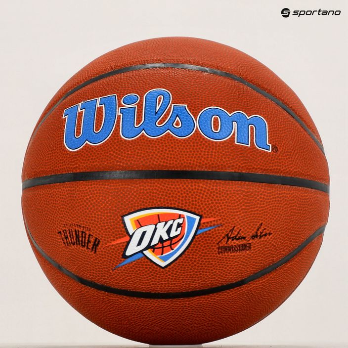 М'яч баскетбольний  Wilson NBA Team Alliance Oklahoma City Thunder WTB3100XBOKC розмір 7 6