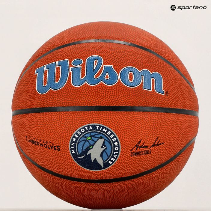 М'яч баскетбольний  Wilson NBA Team Alliance Minnesota Timberwolves WTB3100XBMIN розмір 7 6