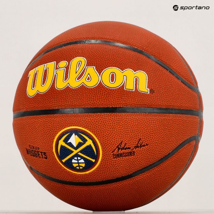 М'яч баскетбольний  Wilson NBA Team Alliance Denver Nuggets WTB3100XBDEN розмір 7 6