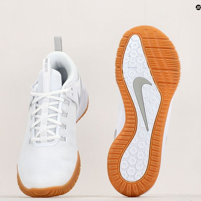 Волейбольні кросівки Nike Air Zoom Hyperace 2 LE білий / сріблястий металік білі 8