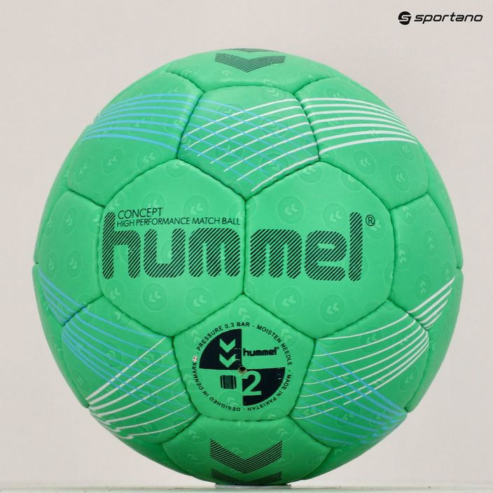 М'яч гандбольний Hummel Concept HB зелений/синій/білий, розмір 2 5