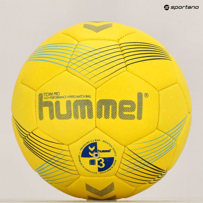 М'яч гандбольний Hummel Strom Pro HB жовтий/синій/морський розмір 3 11