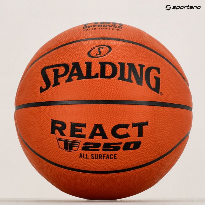 М'яч баскетбольний  Spalding TF-250 React Logo FIBA 76968Z 6