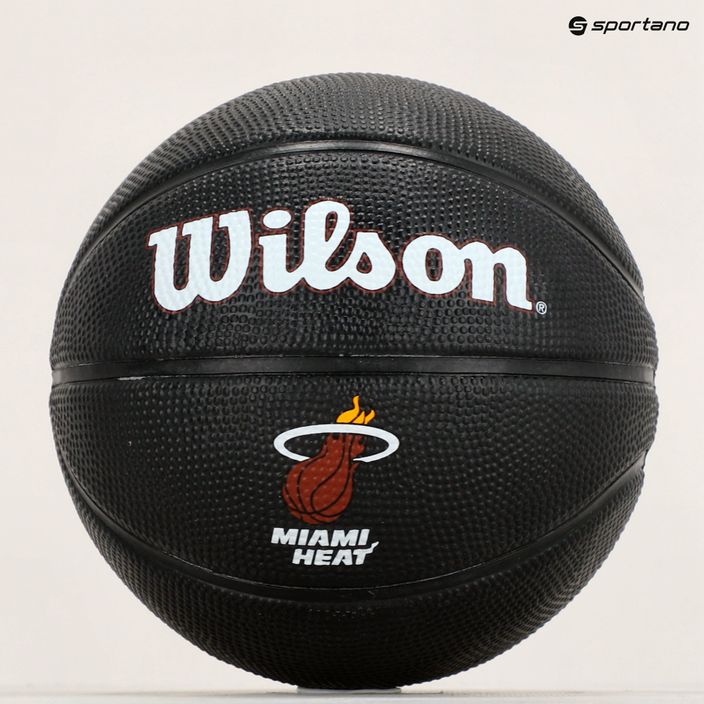 Баскетбольний м'яч Wilson NBA Tribute Mini Miami Heat WZ4017607XB3 Розмір 3 9