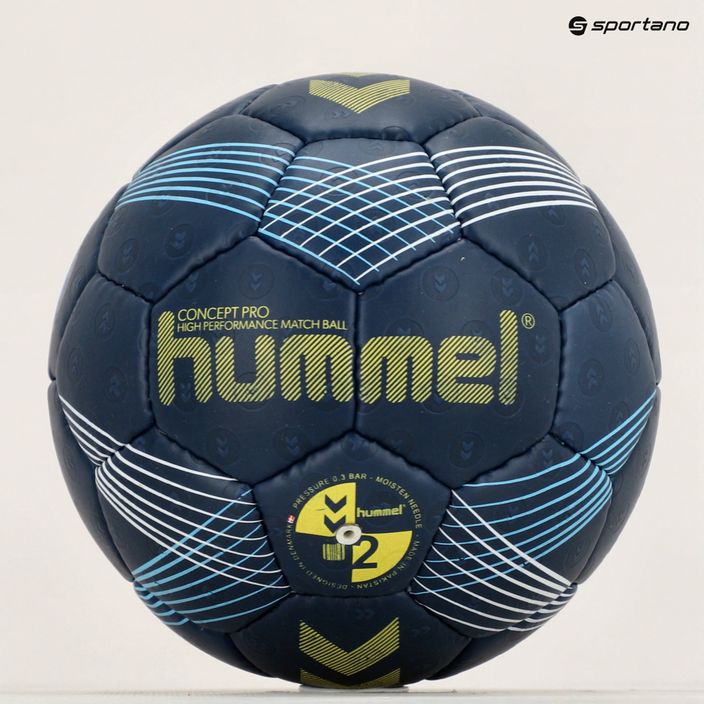 М'яч гандбольний Hummel Concept Pro HB морський/жовтий розмір 2 5