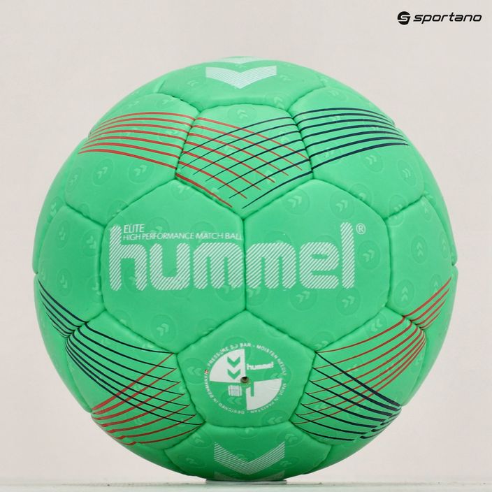 М'яч гандбольний Hummel Elite HB зелений/білий/червоний розмір 1 5