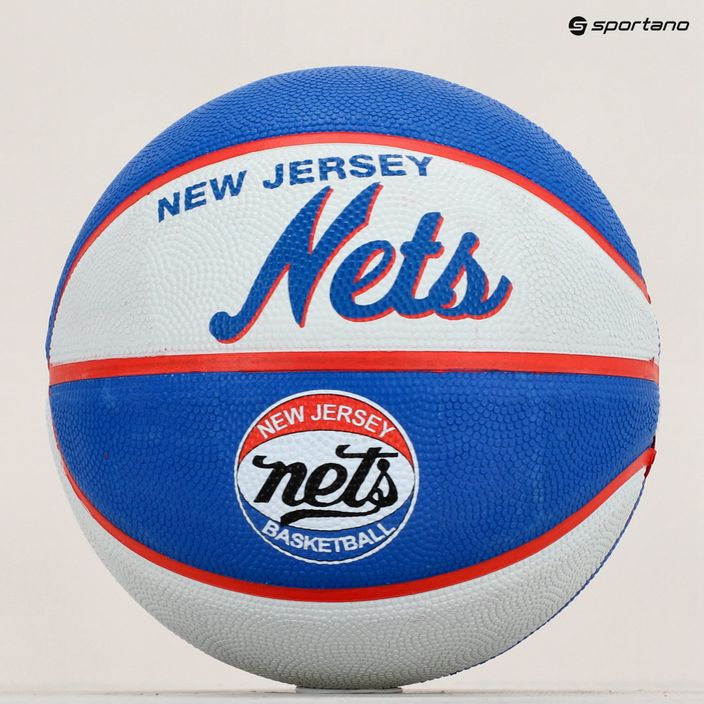 Міні м'яч баскетбольний  Wilson NBA Team Retro Mini Brooklyn Nets WTB3200XBBRO розмір 3 5