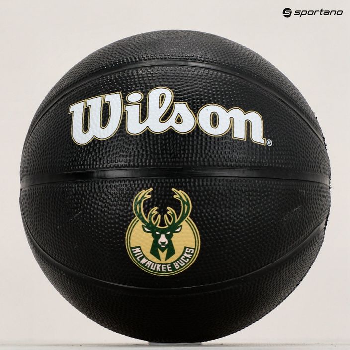 Баскетбольний м'яч Wilson NBA Team Tribute Mini Milwaukee Bucks WZ4017606XB3 Розмір 3 9