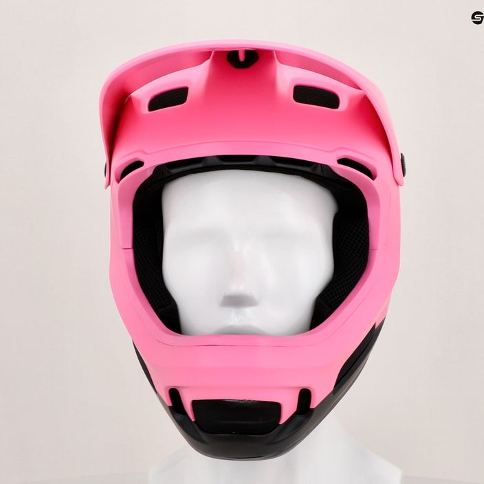 Велосипедний шолом POC Coron Air MIPS актиніум рожевий / урановий чорний матовий 6