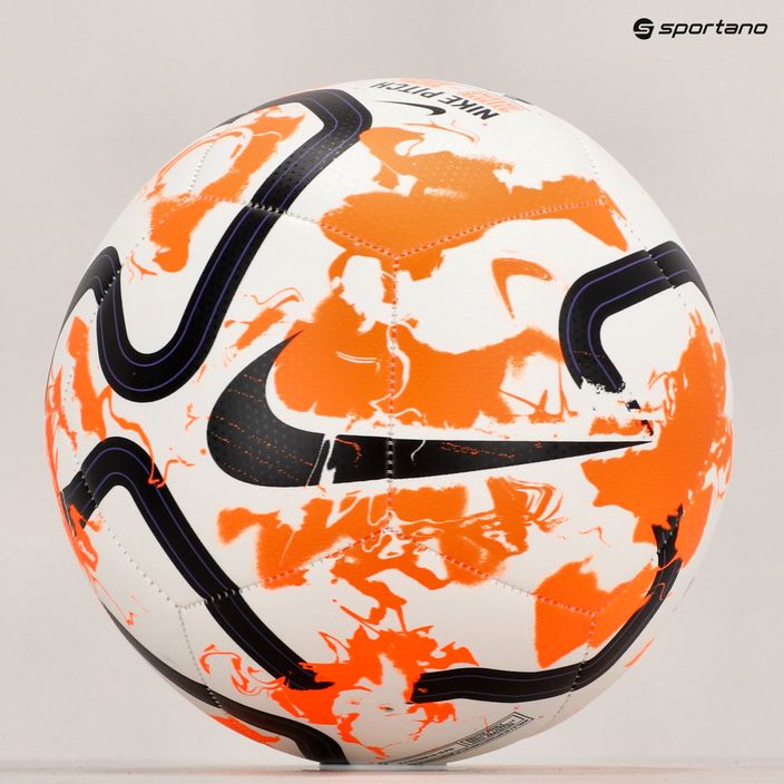 М'яч футбольний Nike Premier League Pitch white/total orange/black розмір 5 8