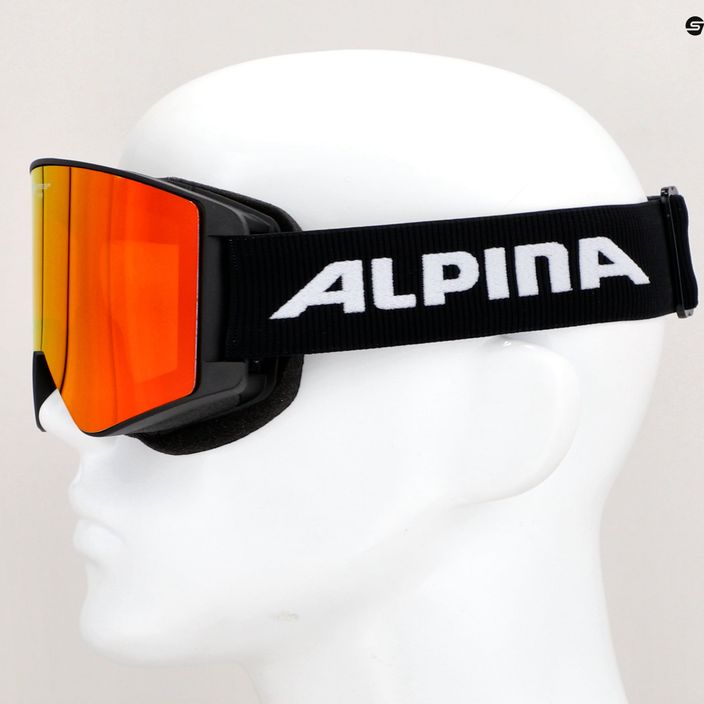 Маска лижна Alpina Narkoja Q-Lite black/orange 7265831 5