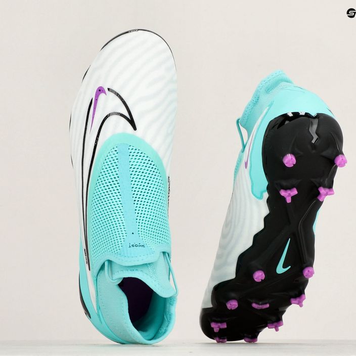 Футбольні бутси кросівки чоловічі Nike Phantom GX Pro DF FG hyper turquoise/black/ white/fuchsia dream 8
